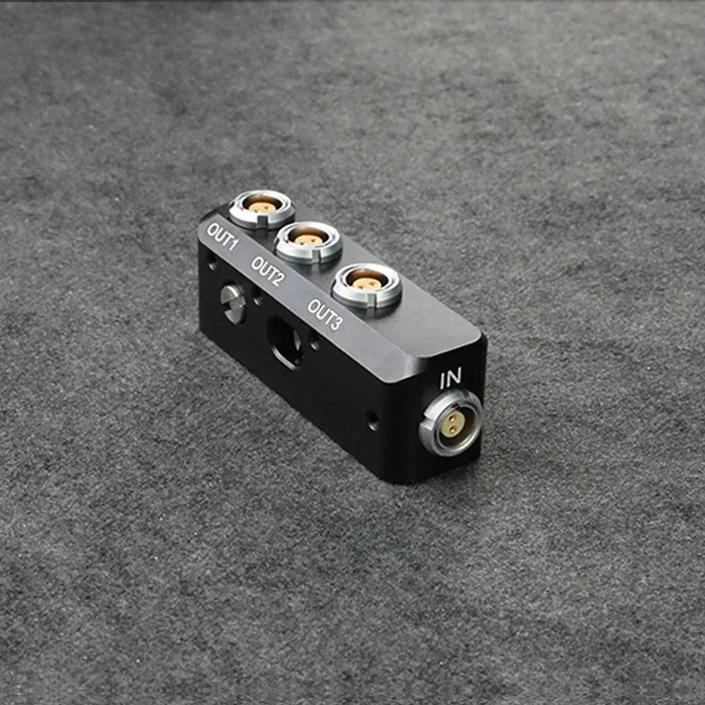 Alvin's Cables 4X 2-Pin In/Out 0B 302 Mini Splitter Cable Upgraded 2-Pin-Female Input to 3X 2Pin Output Power-Supply-Distributor-Box for Arri Alexa|Steadicam|Teradek Bond|SmallHD with Adjustable-Screw