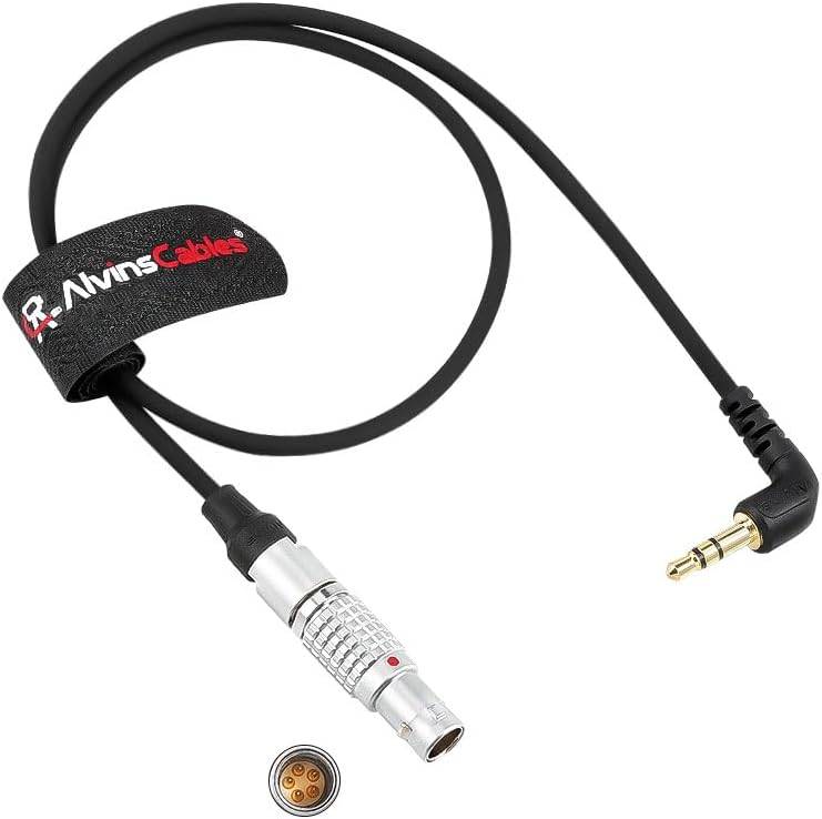 Alvin's Cables Tentacle Sync Adapterkabel Tentacle Tidkodsgenerator till ARRI Alexa Sound Devices 5-polig hane till 3,5 mm rätvinklig