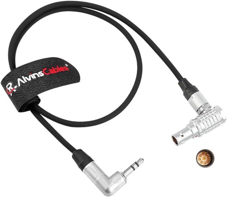 Alvin's Cables RÖD Komodo tidskodkabel Tentacle Sync 3,5 mm TRS till EXT 9-polig hane tidskodkabel 45 cm | 18 tum