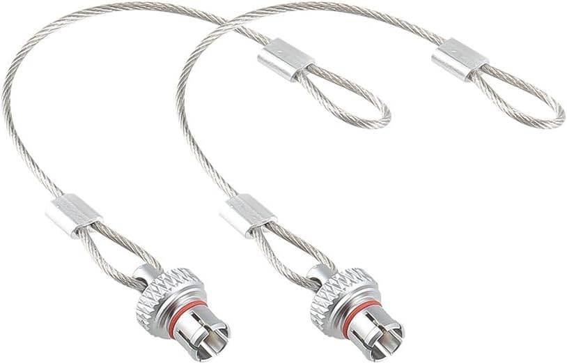 Alvin's Cables 防尘帽，兼容 LEMO 00B (6.4 毫米) 连接器，工业级保护盖，带金属固定线，防尘、防潮