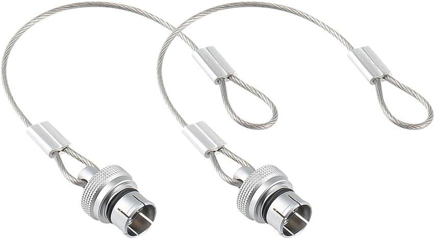 Alvin's Cables 防尘帽，兼容 LEMO 0B (9.5 毫米) 连接器，工业级保护盖，带金属固定线，防尘、防潮，2 个装