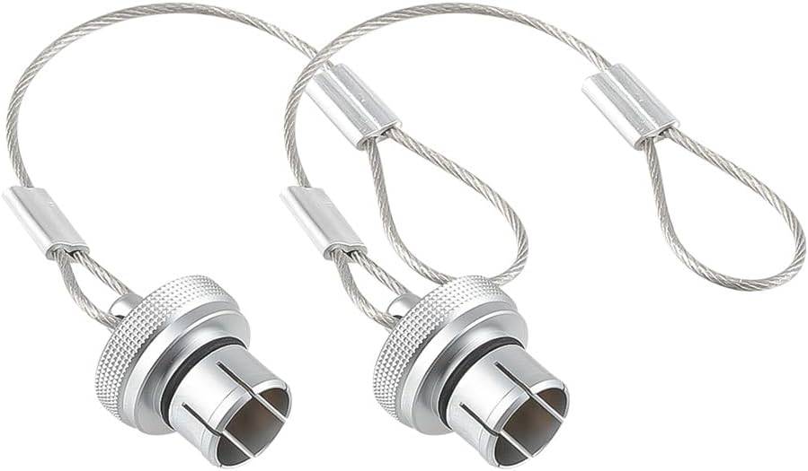 Alvin's Cables 防尘帽，兼容 LEMO 2B (15 mm) 连接器，工业级保护盖，带金属固定线，防尘、防潮，2 个装