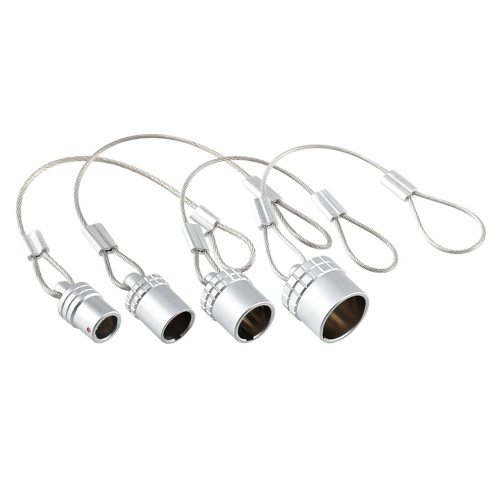 Alvin's Cables Dust Cap Compatible with LEMO 00B 0B 1B 2B Series Connectors, Industrial Protective Cover with Metal Retention Wire, Dustproof, Moisture Resistant