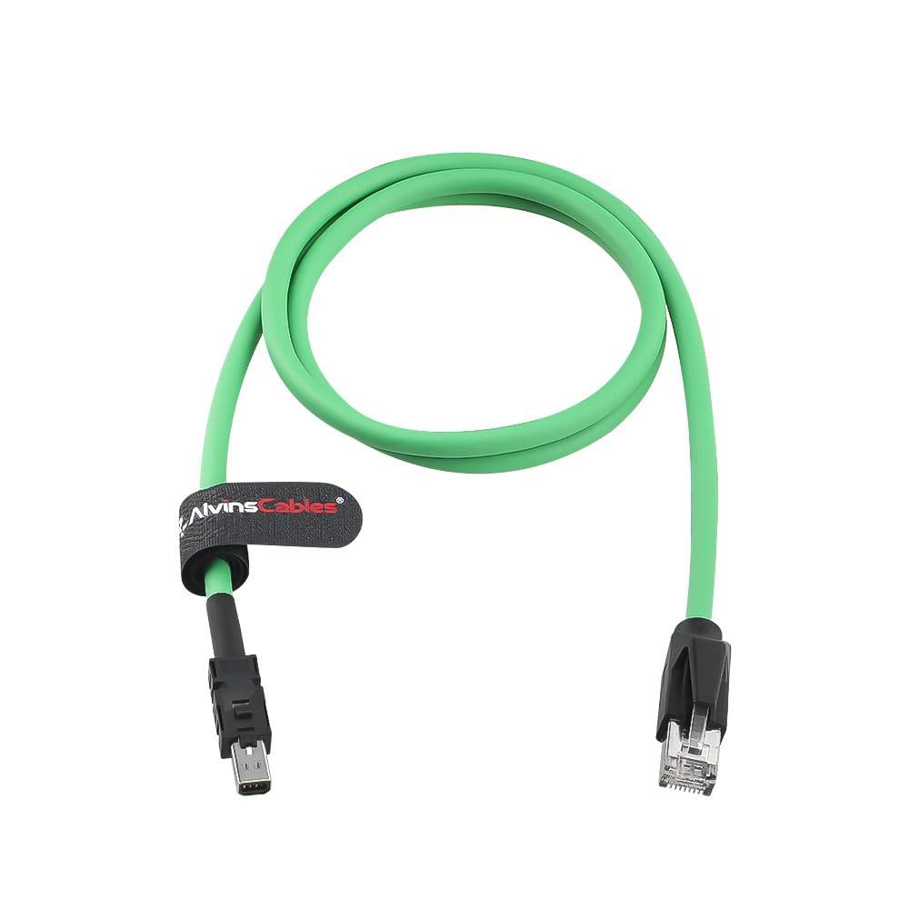 Cabos de comunicação servo Mechatrolink III da Alvin's Cables, RJ45 para IMI, para controladores de acionamento da série Yaskawa Sigma-7, conjunto de cabos, corrente de arrasto de alta flexibilidade de 0,5 m/1,64 pés, verde.